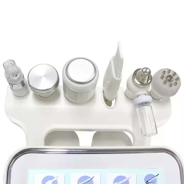 H2o2 Facial Hydra Machine 7 in1 Hyperbaric Oxygen Jet Small Bubbles Peel Cleaning Facial Skin Care Device Blackhead Remover