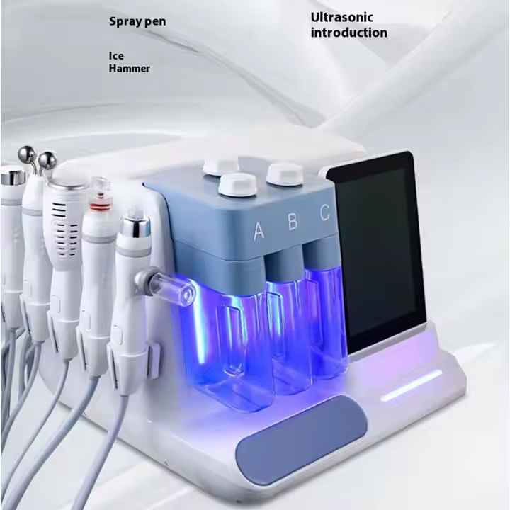 High Quality Skin Care Hydro Hydra Water Facial Machine Hydra Jet Peel Portable 6 in 1 Hydra Aqua Peeling Facial Machine