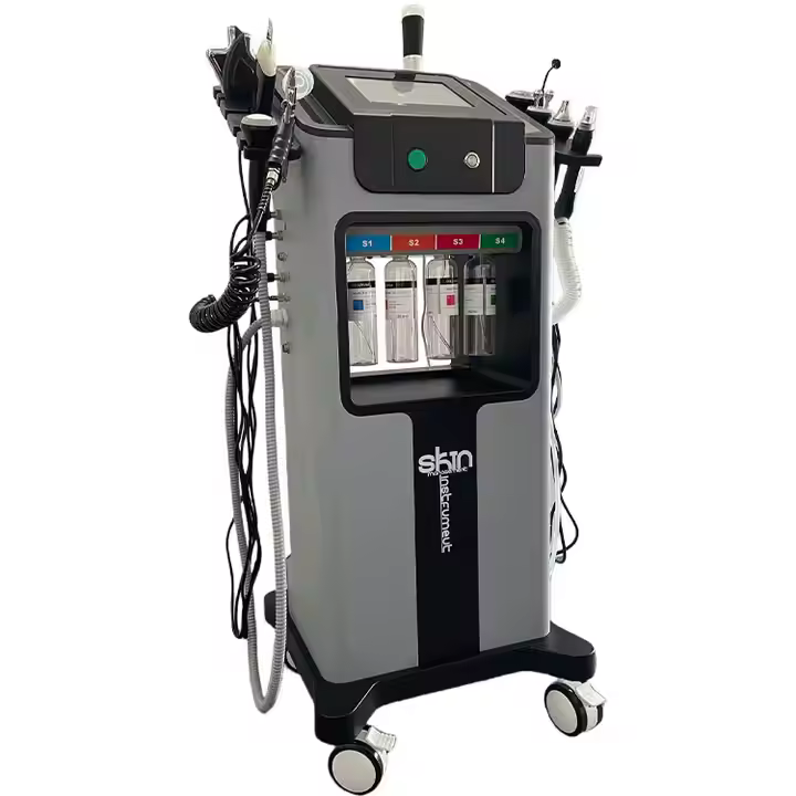 Oxigeno Facial Con Hidradermoabracion Guasha Modelador Scrubber Care Skin Bubble Pen Aqua Facial Spa Beauty