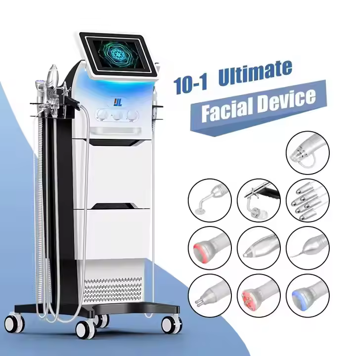 10 in 1 Hydrofacials Facial Oxygen Jet Spray Pen Machine Hydro Dermabrasion Beauty Salon Device