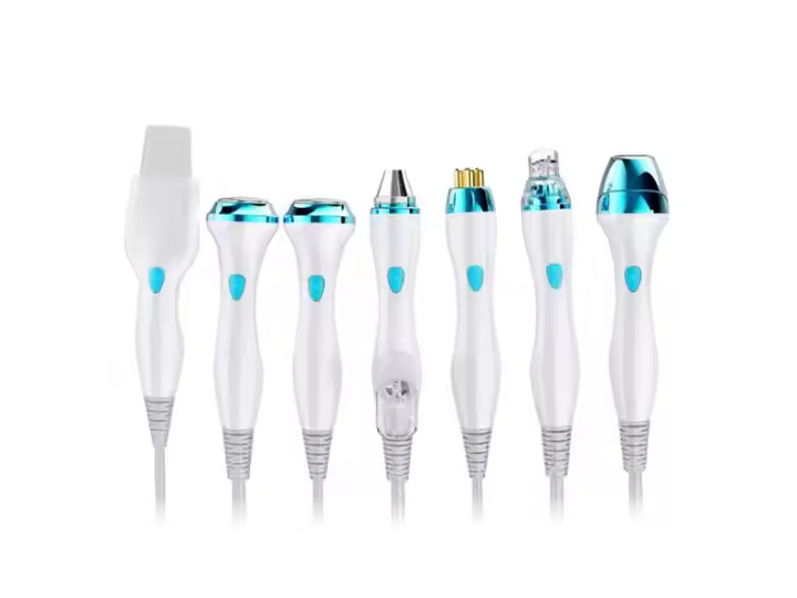 Hydra Beauty Smart Ice Blue 7 in 1 RF Ion Bubble Pen Dermabrasion Skin Analysis Scrubber Water Oxygen Facal Manage Salon Machine