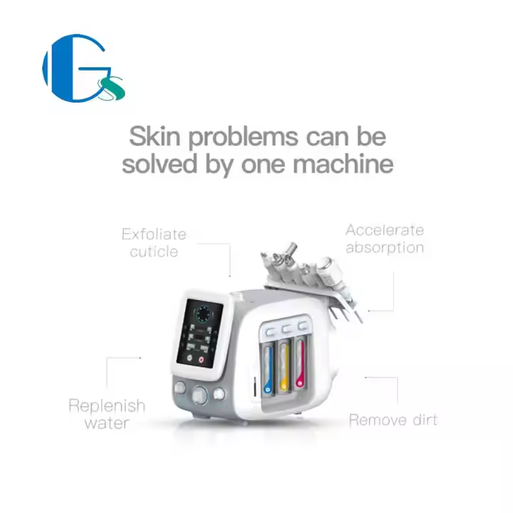 6 In 1 Hydra Micro Facial Machine RF Water Jet Pen Hydro Facial Dermabrasion Water with Plasma pen