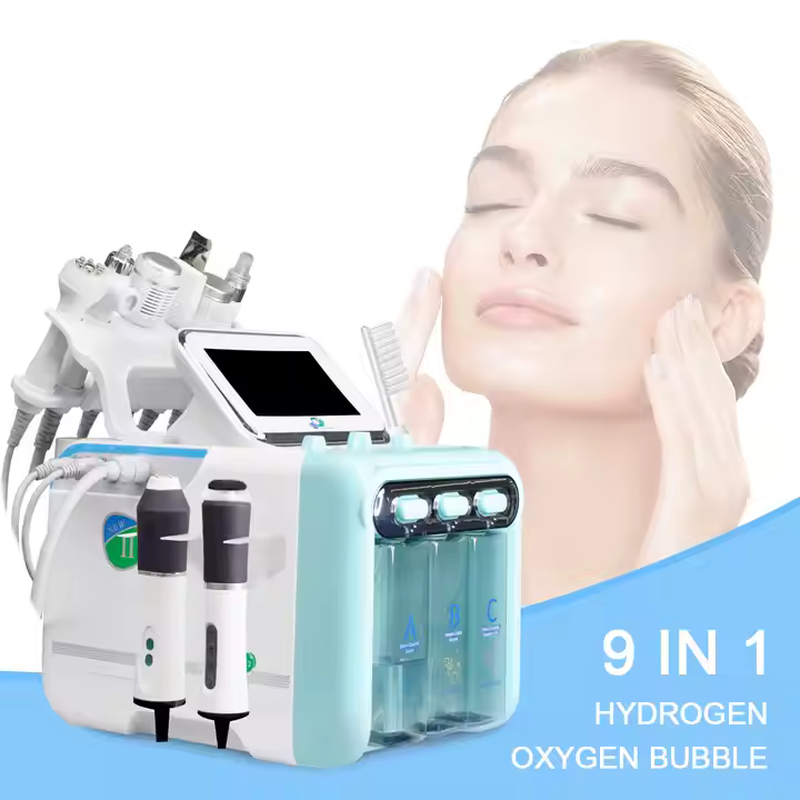 Certified 9-in-1 Professional Deep Cleansing Hydration Anti-Aging Hydra clean Facial Treatment Machine